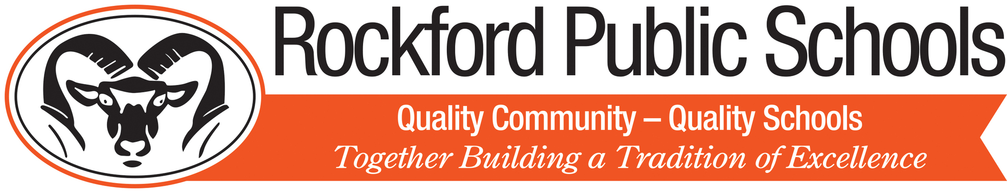 Rockford Public Schools Logo. Quality Community Quality Schools. Together building a tradition of excellence