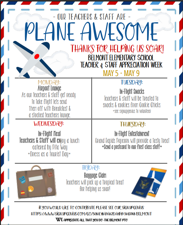 Please consider writing teachers and staff at Belmont a postcard to read while enjoying refreshments in the lounge!
