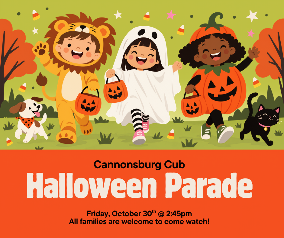 Halloween Parade Friday ,October 30th @ 2:45 pm