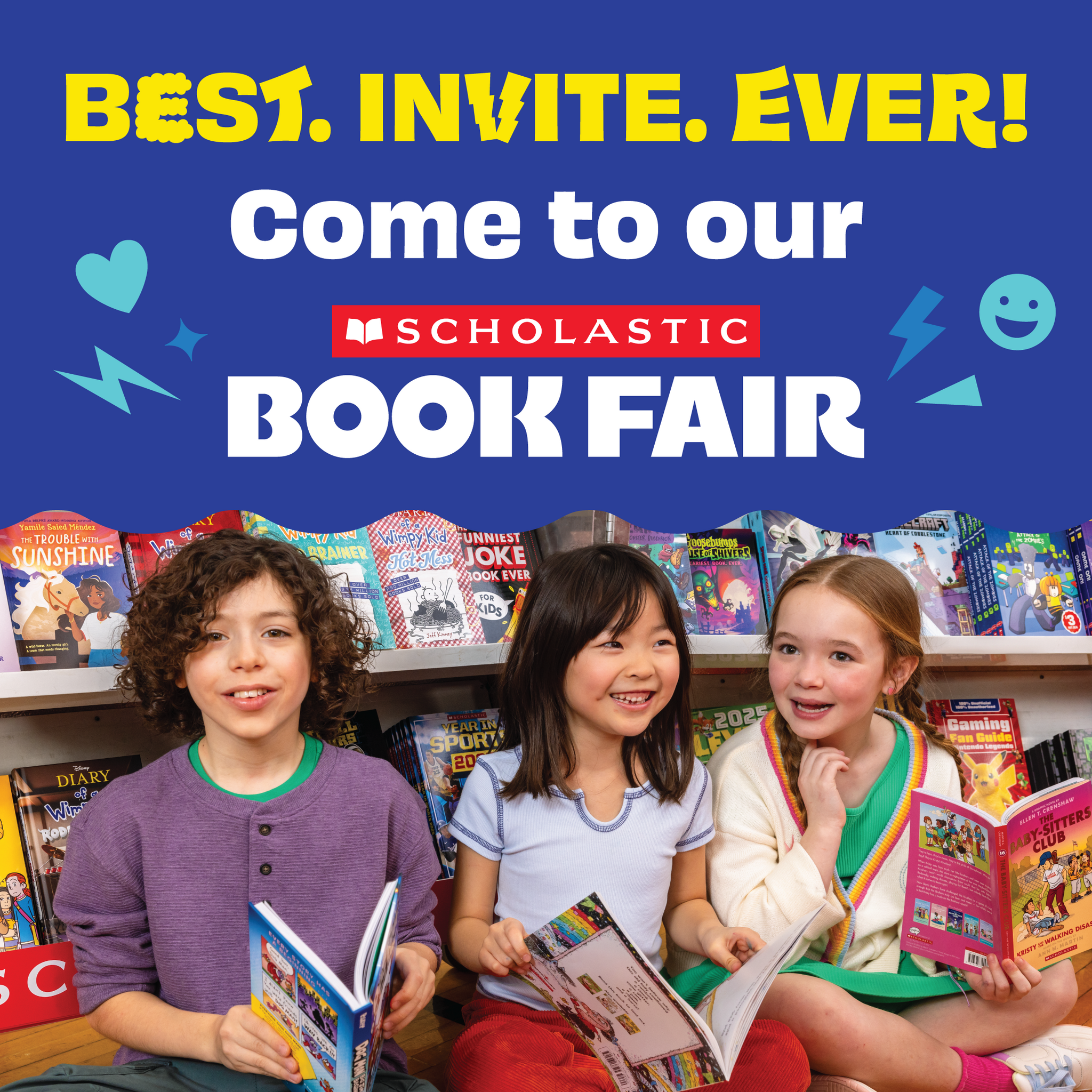 Your child is invited to attend our Scholastic Book Fair from Nov. 3-6!