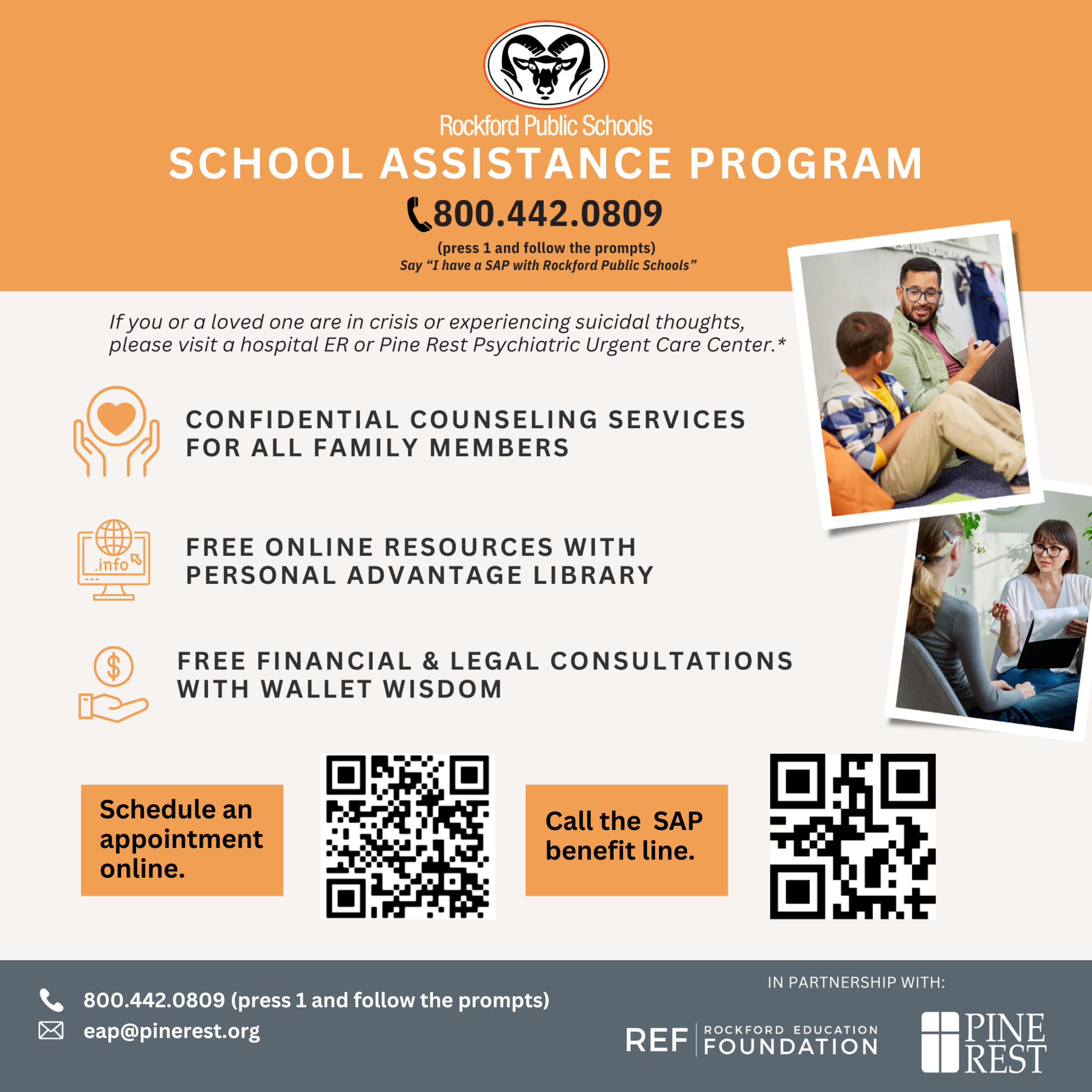 Pine Rest School Assistance Program